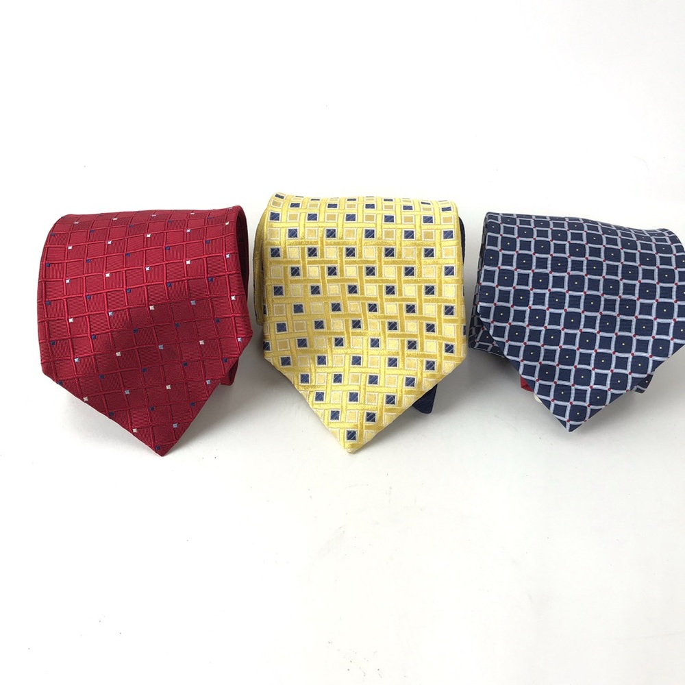 Tommy Hilfiger Lot of 3 All Silk Ties USA Made VTG